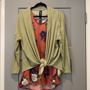 Agnes & Dora Tank and Cardigan Set